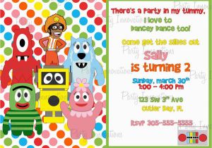 Yo Gabba Gabba Birthday Invitations Yo Gabba Gabba Printable Invitations Free