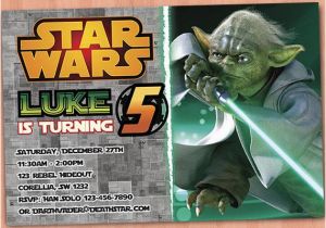Yoda Birthday Invitations Star Wars Invitation Star Wars Birthday Invitation Star Wars