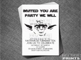 Yoda Birthday Invitations Yoda Birthday Invitations Star Wars Darth Vader