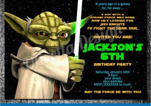 Yoda Birthday Invitations Yoda Invitation Star Wars Invitation Star Wars Birthday