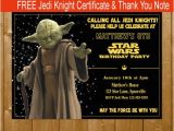 Yoda Birthday Invitations Yoda Invitation Star Wars Invitation Star Wars Yoda