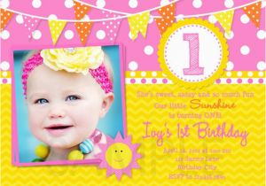 You are My Sunshine 1st Birthday Invitations Sunshine Birthday Invitation Sunshine Party You are My