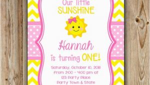 You are My Sunshine 1st Birthday Invitations You are My Sunshine Birthday Invitation Sunshine Birthday