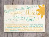 You are My Sunshine 1st Birthday Invitations You are My Sunshine Birthday Party Invitation 1st by