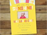 You are My Sunshine 1st Birthday Invitations You are My Sunshine First Birthday Invitation First Birthday