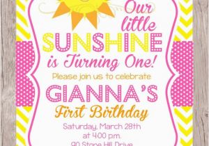 You are My Sunshine Birthday Party Invitations Printable You are My Sunshine Birthday Party by Ciaobambino