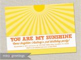 You are My Sunshine Birthday Party Invitations Sunshine Birthday Party Invitation You are My Sunshine Sun