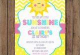 You are My Sunshine Birthday Party Invitations You are My Sunshine Birthday Invitation Garden Party Spring