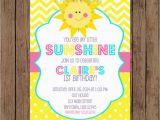 You are My Sunshine Birthday Party Invitations You are My Sunshine Birthday Invitation Garden Party Spring