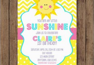 You are My Sunshine Birthday Party Invitations You are My Sunshine Birthday Invitation Garden Party Spring