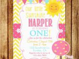 You are My Sunshine Birthday Party Invitations You are My Sunshine Birthday Party Invitation Yellow Chevron