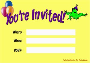 You Re Invited Birthday Invitations Party Invitations