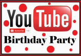 You Tube Birthday Cards Diy Birthday Blog Youtube Birthday Party Free Food Card