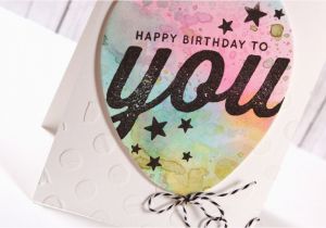 You Tube Birthday Cards Watercolor Balloon Birthday Card Youtube