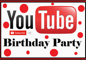 Youtube Birthday Party Invitations Diy Birthday Blog Youtube Birthday Party Free Food Card