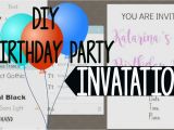 Youtube Birthday Party Invitations Diy Birthday Party Invitations Youtube