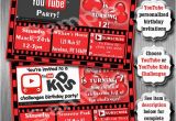 Youtube Birthday Party Invitations Youtube Birthday Party Invitations Printable Invitation