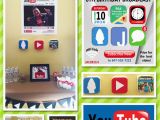 Youtube Birthday Party Invitations Youtube theme Party Set Youtubers Birthday Party Set