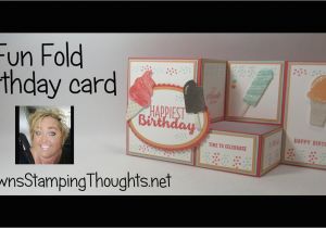 Youtube Funny Birthday Cards Fun Fold Birthday Card Youtube