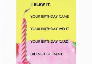 Zazzle Birthday Cards Belated Birthday Card Zazzle