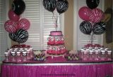 Zebra Print Birthday Decorations Party Tales Birthday Party Zebra Print and Hot Pink