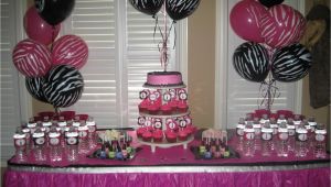 Zebra Print Birthday Decorations Party Tales Birthday Party Zebra Print and Hot Pink