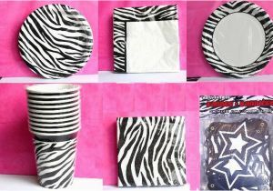 Zebra Print Birthday Decorations Zebra Chic Stripe Animal Print Party Supplies You Make