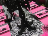 Zebra Print Birthday Party Decorations Hot Pink and Zebra Print Birthday Party Ideas Photo 1 Of