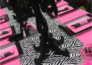 Zebra Print Birthday Party Decorations Hot Pink and Zebra Print Birthday Party Ideas Photo 1 Of