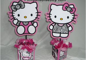 Zebra Print Decorations for A Birthday Party Hello Kitty Characters Birthday Centerpieces Decorations