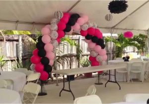 Zebra Print Decorations for A Birthday Party Zebra and Pink Party Decorations by Miami Party Balloons