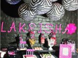 Zebra Print Decorations for A Birthday Party Zebra Hot Pink Birthday Party Ideas Photo 1 Of 24