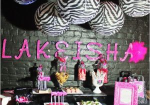 Zebra Print Decorations for A Birthday Party Zebra Hot Pink Birthday Party Ideas Photo 1 Of 24