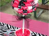 Zebra Print Decorations for Birthday Party Minnie Mouse and Zebra Print Birthday Party Ideas Photo