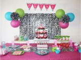 Zebra Print Decorations for Birthday Party Zebra Party Chloe is 1 Chickabug