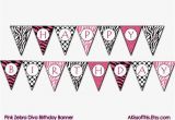 Zebra Print Happy Birthday Banner 301 Moved Permanently