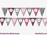 Zebra Print Happy Birthday Banner 301 Moved Permanently