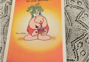 Ziggy Birthday Card Vintage Greeting Card Birthday Ziggy Party Hat Cake