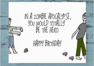 Zombie Birthday Cards Birthday Card Zombie Card Zombie Apocalypse Funny