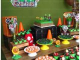 Zombie Birthday Decorations Kara 39 S Party Ideas Plants Vs Zombies themed Birthday Party