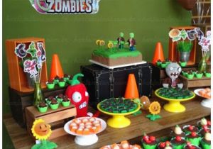 Zombie Birthday Decorations Kara 39 S Party Ideas Plants Vs Zombies themed Birthday Party