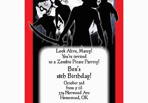 Zombie Birthday Party Invitations 9 Best Images Of Free Zombie Printable Invitation