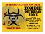 Zombie Birthday Party Invitations Personalized Walking Dead Invitations