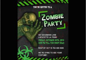 Zombie Birthday Party Invitations Printable Zombie Invitations for A Teen Zombie Party