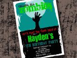 Zombie Birthday Party Invitations Zombie Birthday Party Invitation Printable