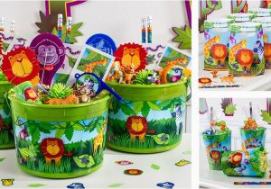 Zoo Animal Birthday Party Decorations Jungle Animals Party Favors toys Wristbands Tattoos