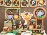 Zoo Animal Birthday Party Decorations Zoo Animal themed Birthday Party Zoo Animal