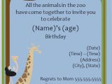 Zoo Birthday Invitations Free Party Invitation Template Animal orderecigsjuice Info