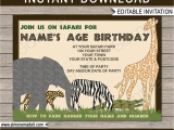 Zoo Birthday Invitations Free Safari or Zoo Party Invitations Template Birthday Party