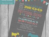 Zoo themed Birthday Party Invitations Petting Zoo Birthday Party Invitation Bunting Banner Farm
